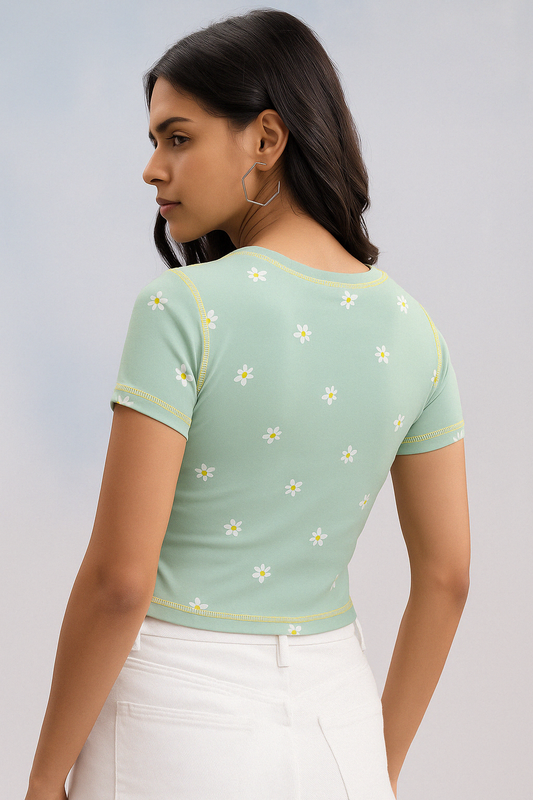 Daisy Vibes Crop Top