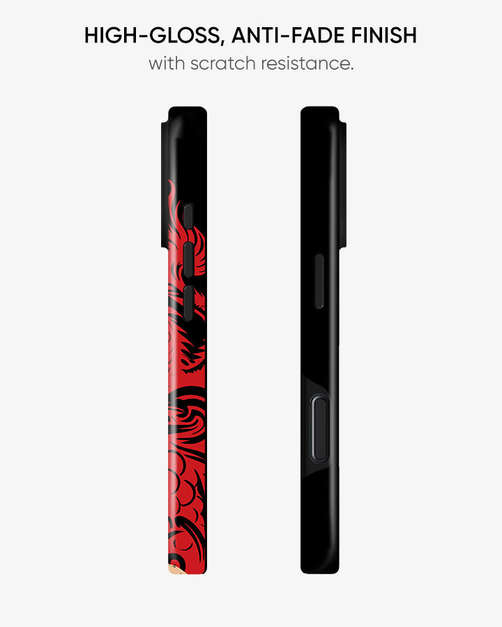 Red Dragon Gloss Shell Case for iPhone