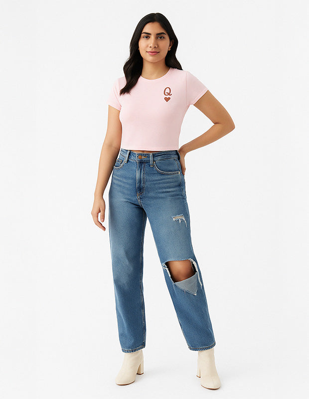 Queen of Hearts Crop Top