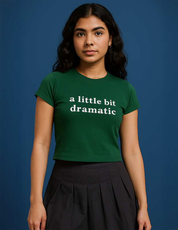 A Little Bit Dramatic Crop Top