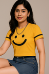 Smiley Face Crop Top