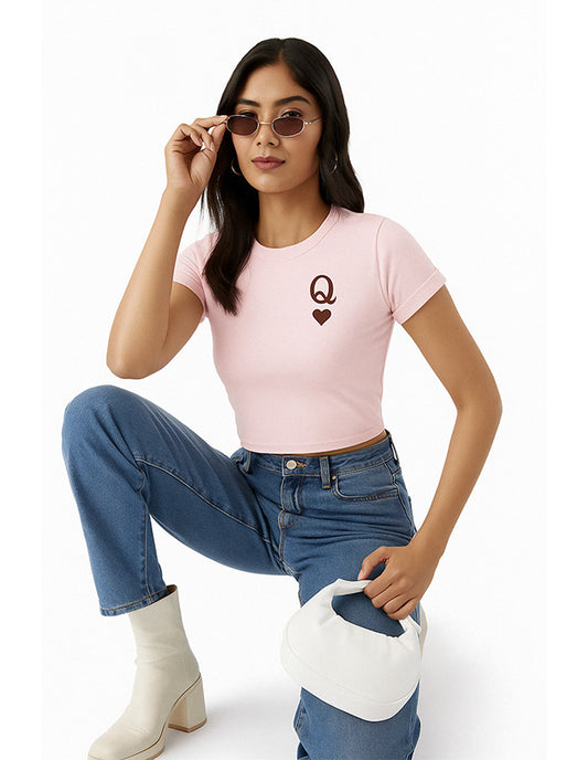 Queen of Hearts Crop Top